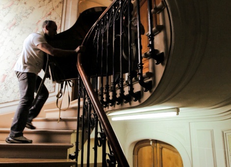 Prepared Piano for Movers (Haussmann), 2012 (still)